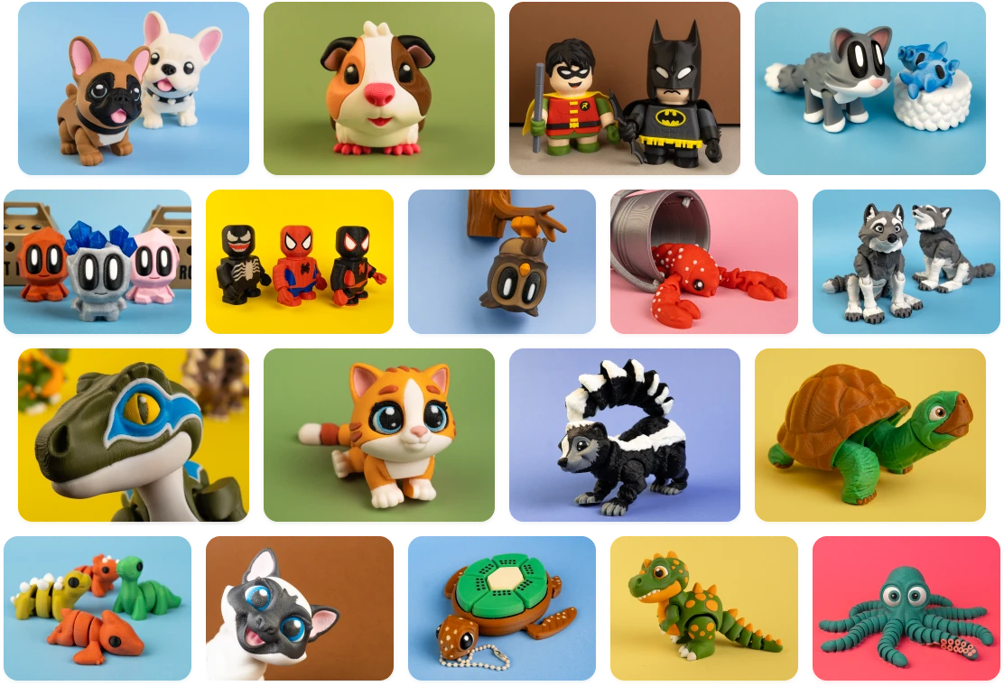 Premium 3D-Printed Fidgets & Collectibles