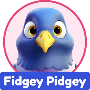 Fidgey Pidgey logo – 3D printed fidgets shop
