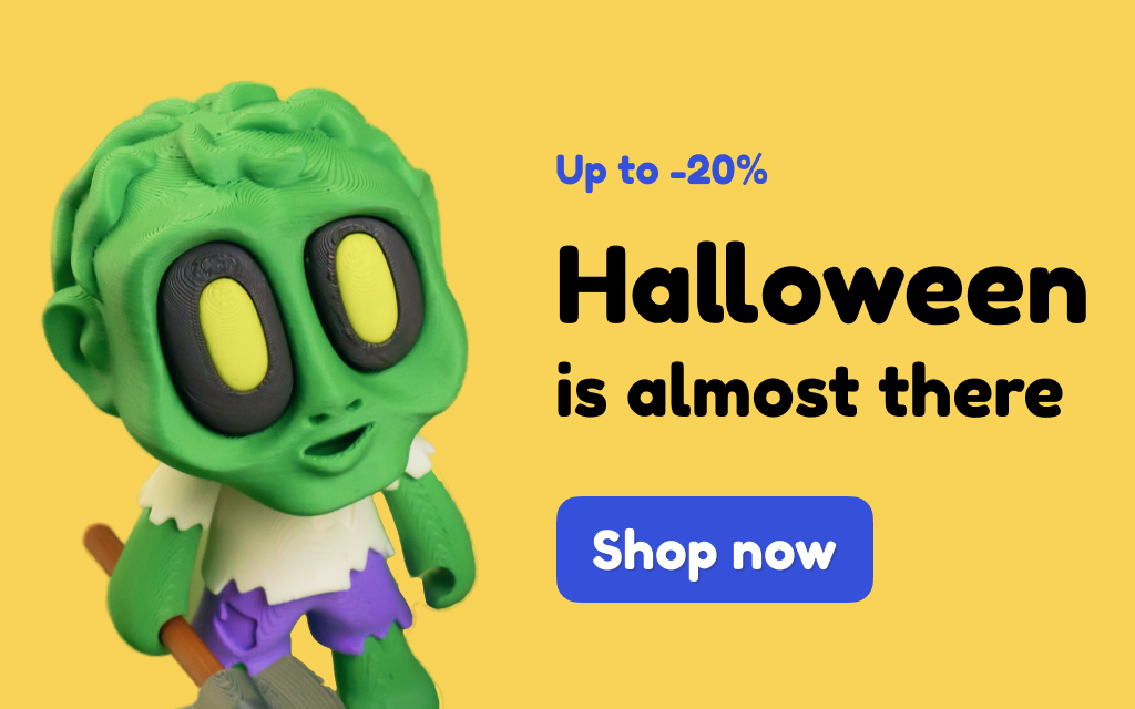 3D printed Halloween fidgets, articulated pumpkins, and spooky clickers for stress relief and focus.