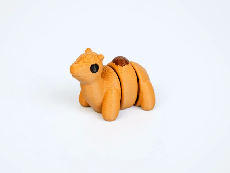 Mini articulated Camel - front view