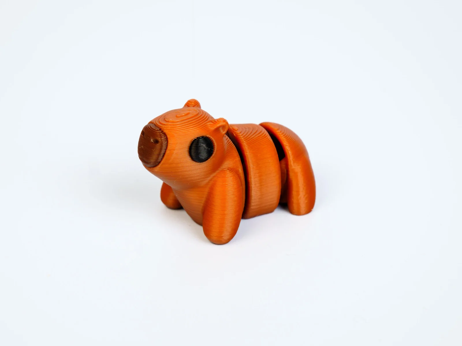 Mini articulated Capybara - front view