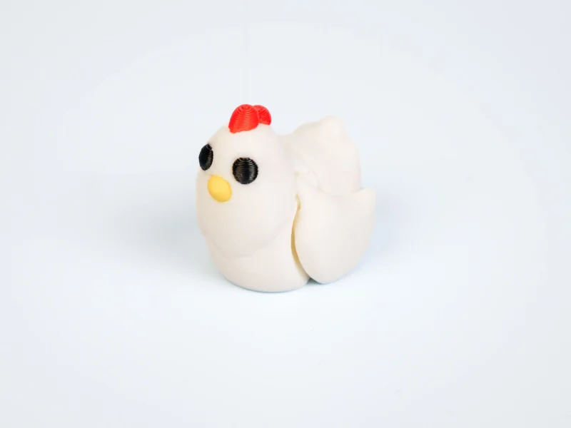Mini articulated Chicken - front view