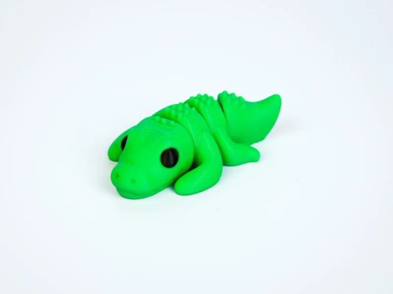 Mini articulated Crocodile - front view