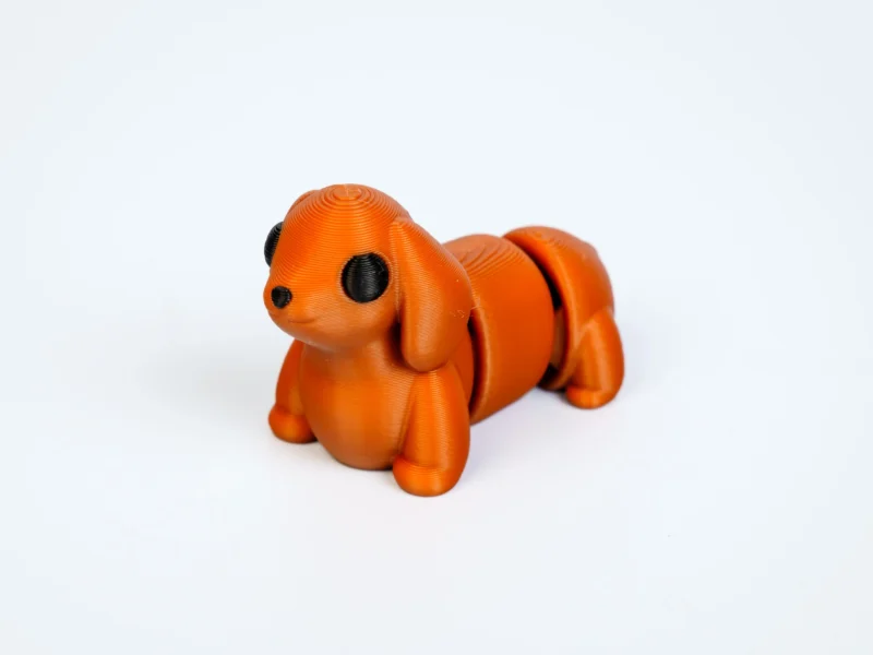 Mini articulated Dachshund (Male) - front view