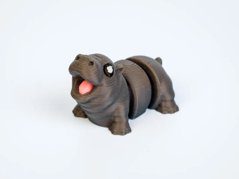 Mini articulated Hippo - front view