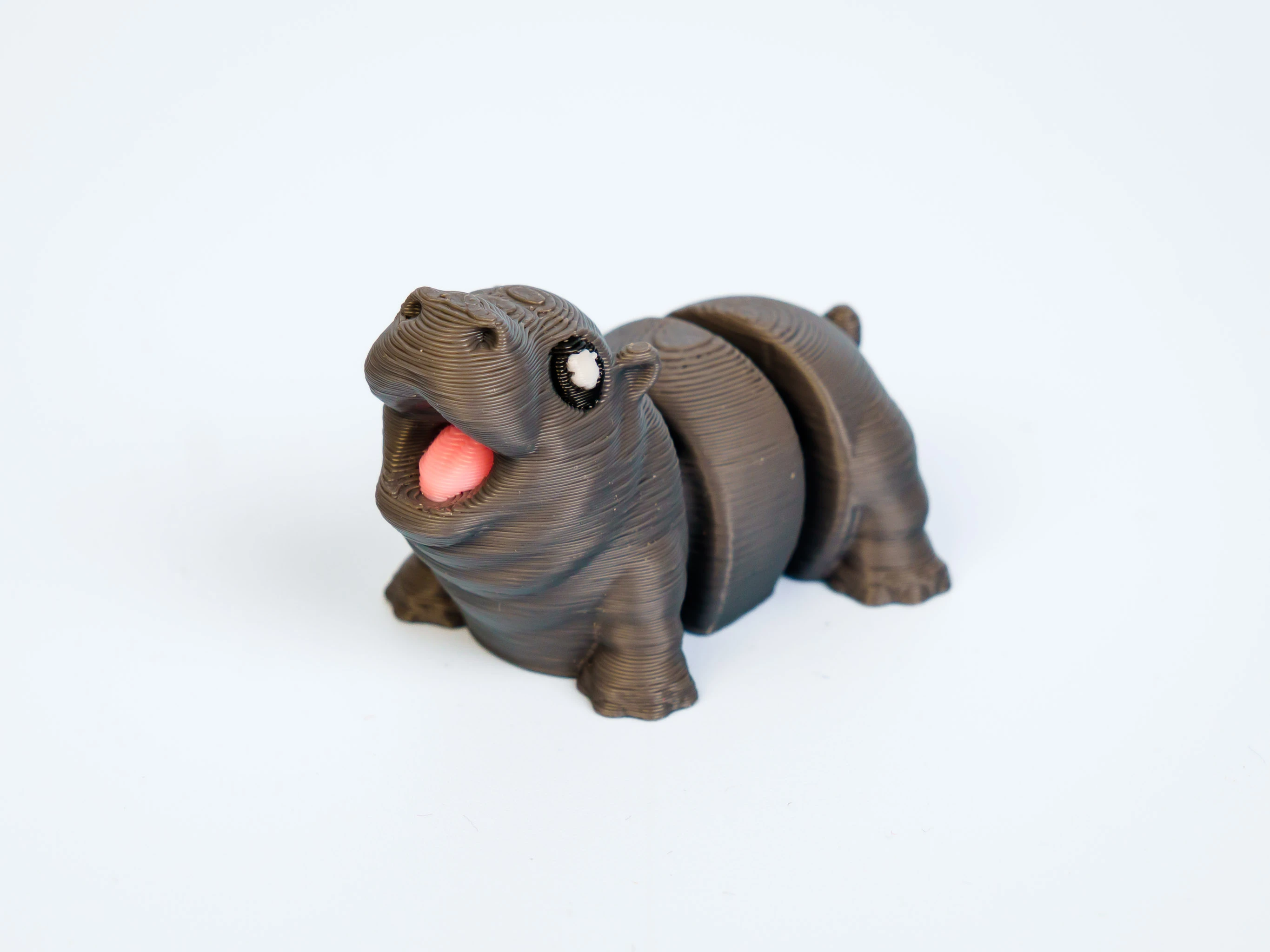Mini articulated Hippo - front view