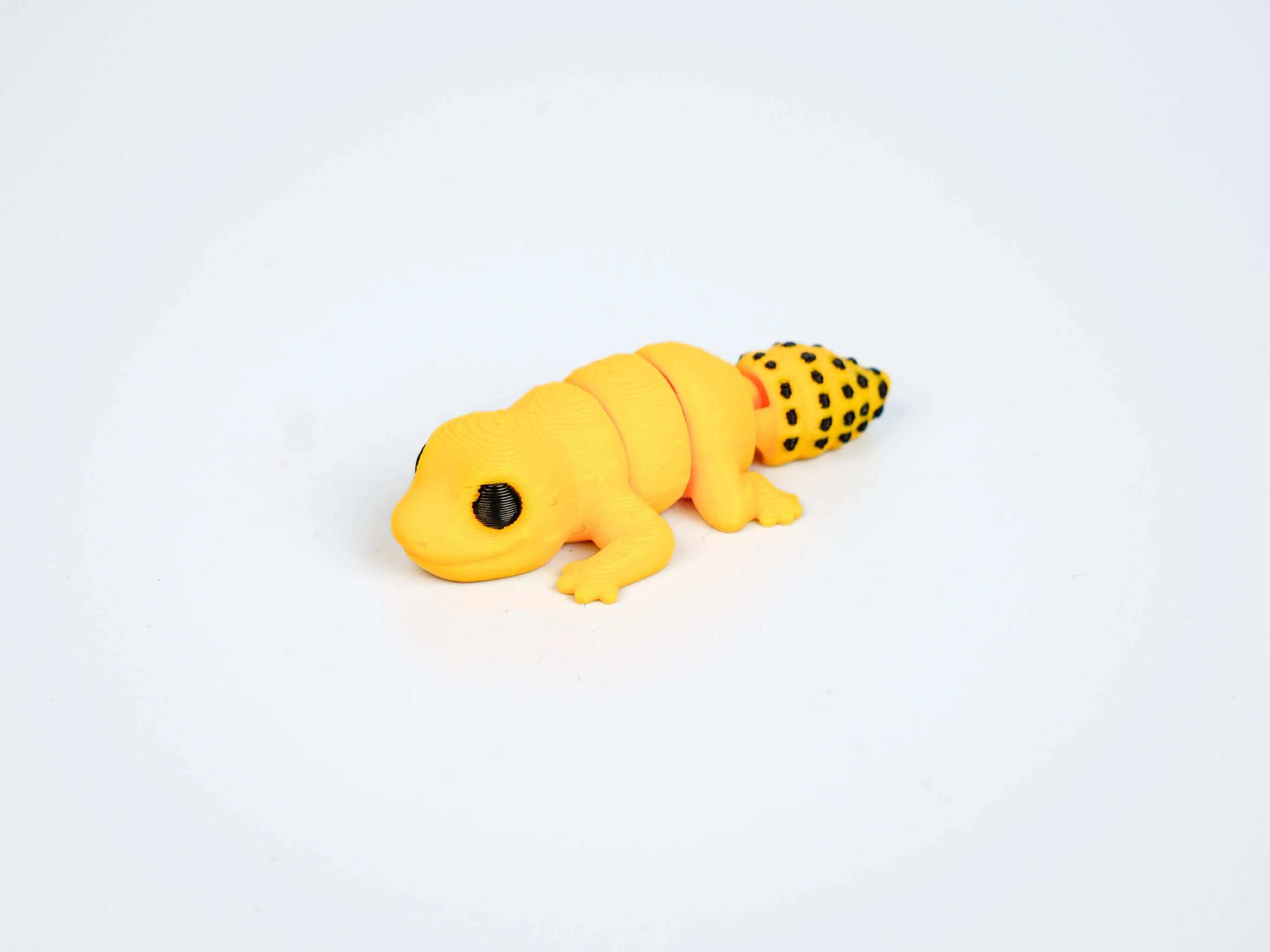 Mini articulated Leopard Gecko - front view