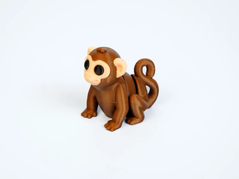 Mini articulated Monkey - front view