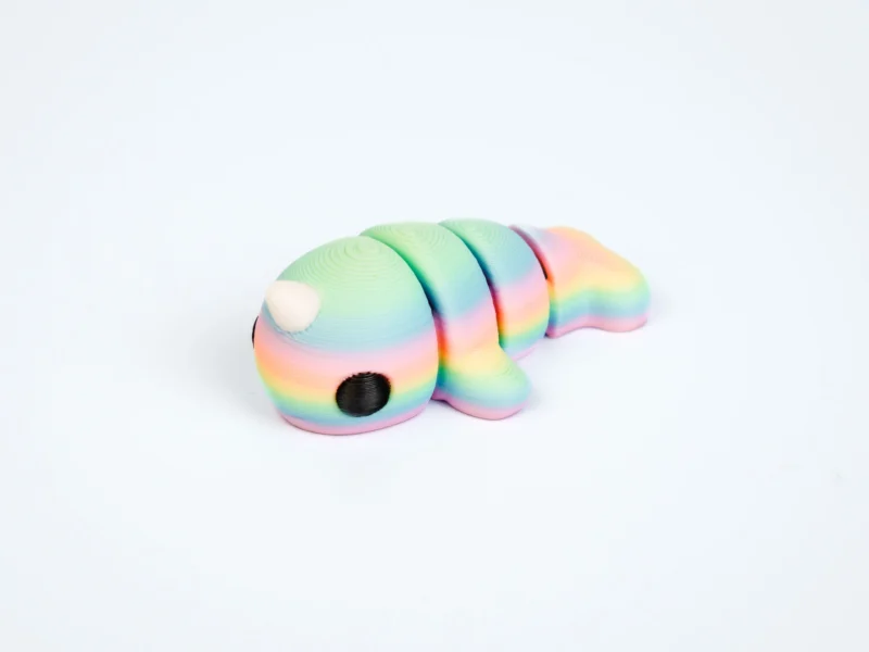Mini articulated Narwhal - front view