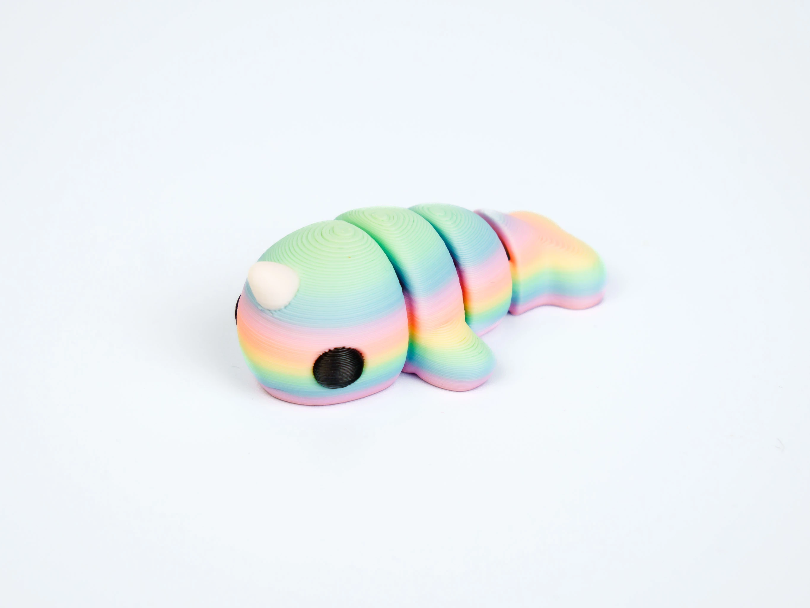 Mini articulated Narwhal - front view