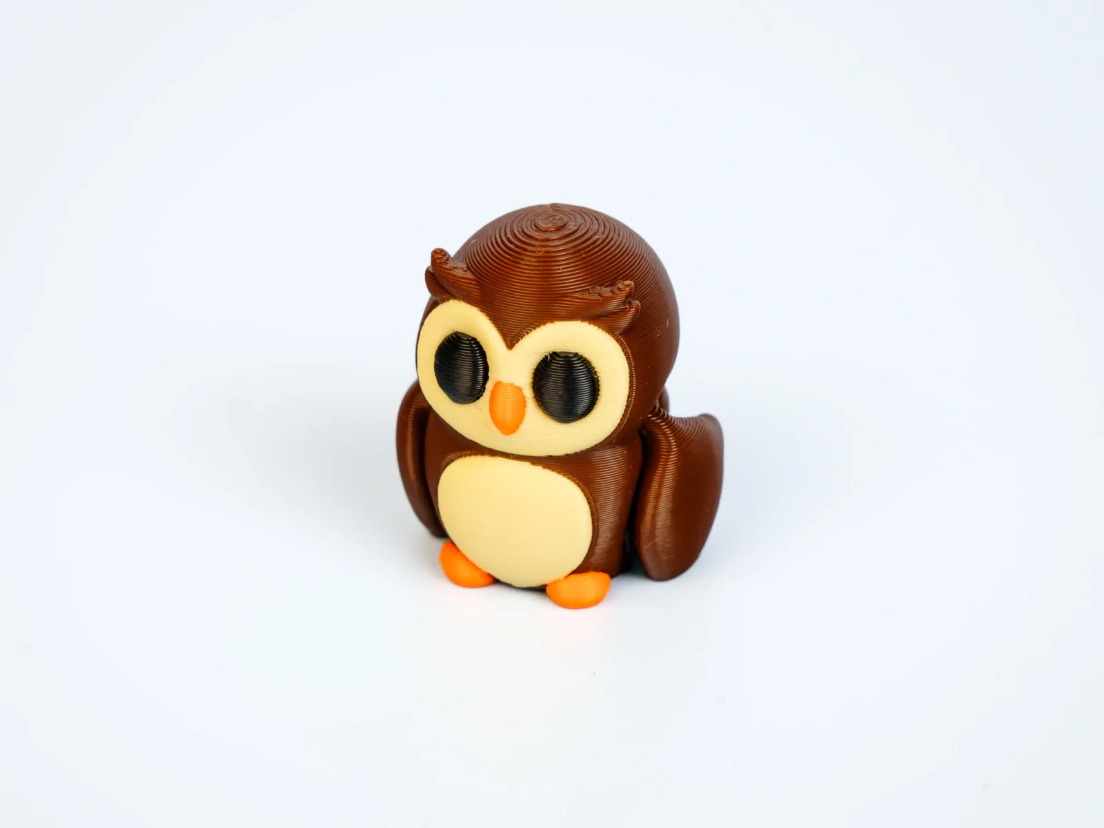 Mini articulated Owl - front view
