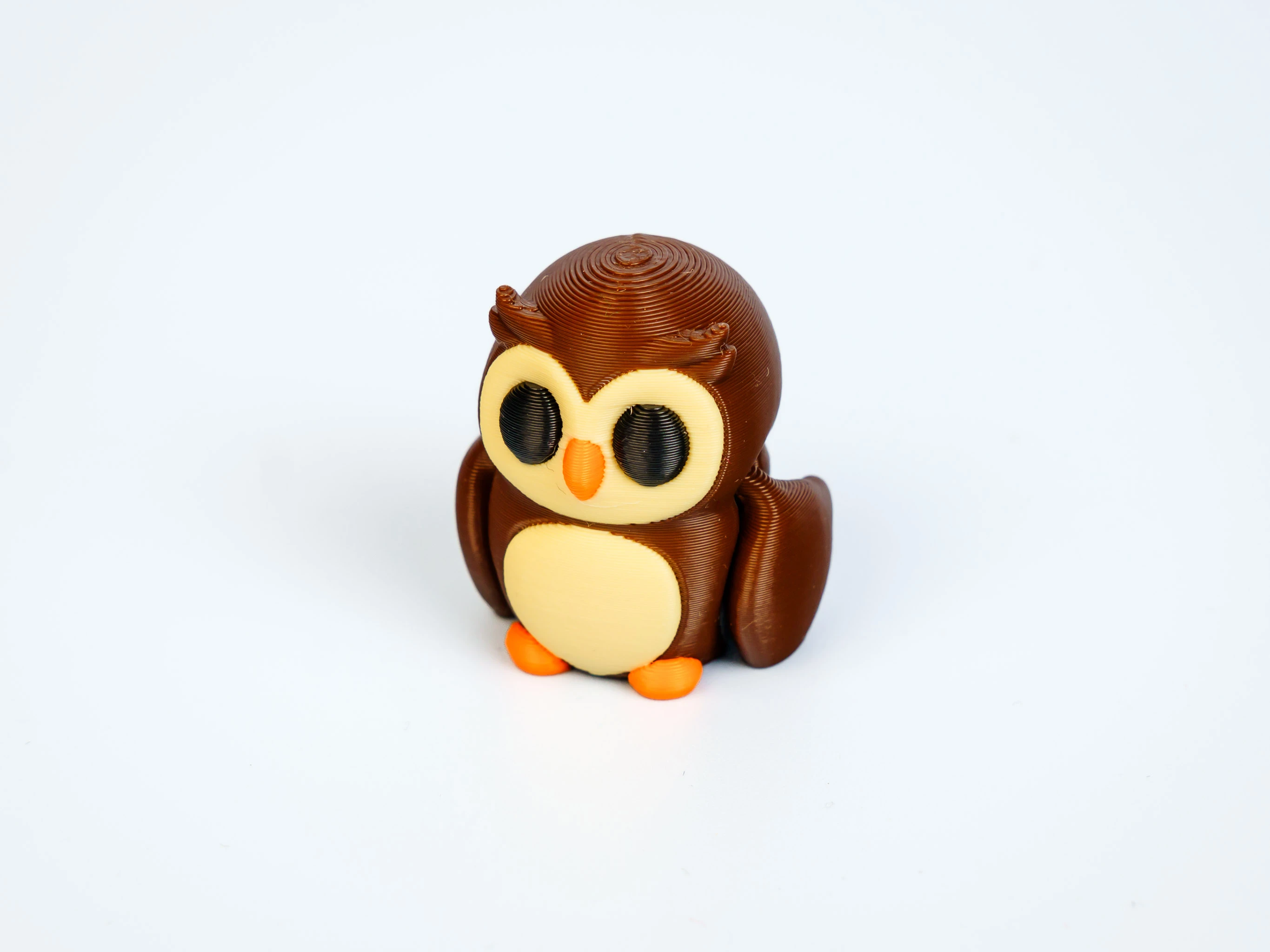 Mini articulated Owl - front view