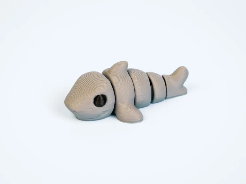 Mini articulated Shark - front view