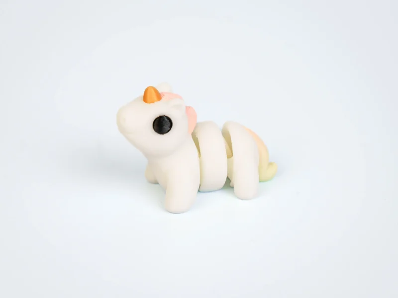 Mini articulated Unicorn - front view