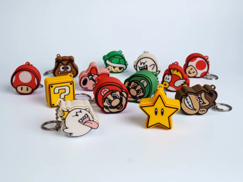 Arcade Quest Icons clicker fidget keychain collection