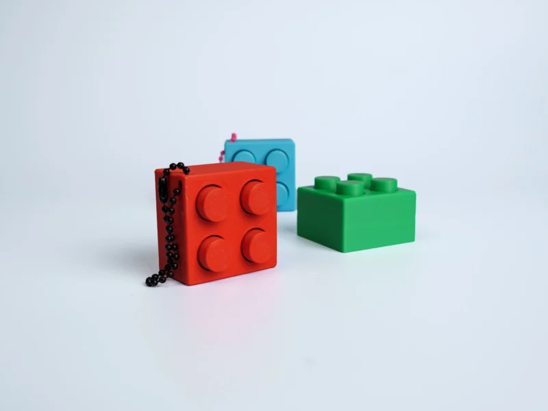 Building Blocks Brick clicker fidget keychain collection