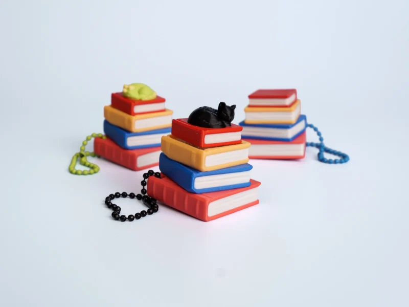 Enchanted Library clicker fidget keychain collection