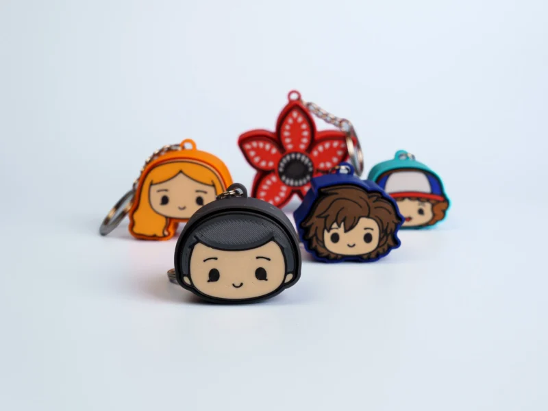 Retro Mystery Crew clicker fidget keychain collection