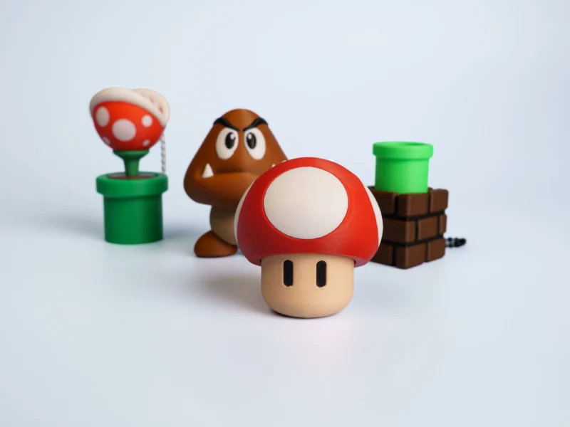 Retro Platform Adventure clicker fidget keychain collection