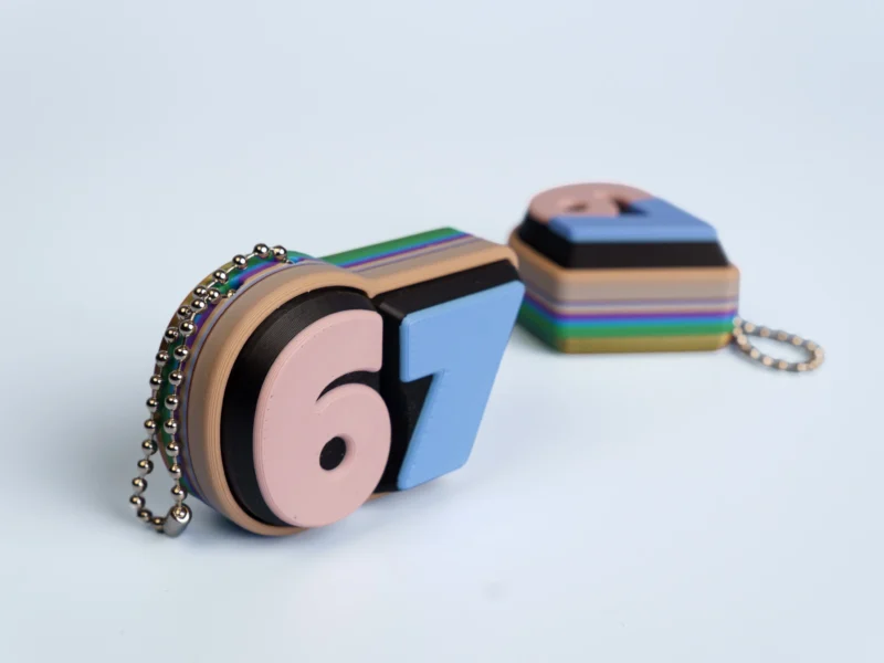 Six Seven Number Clicker fidget keychain collection
