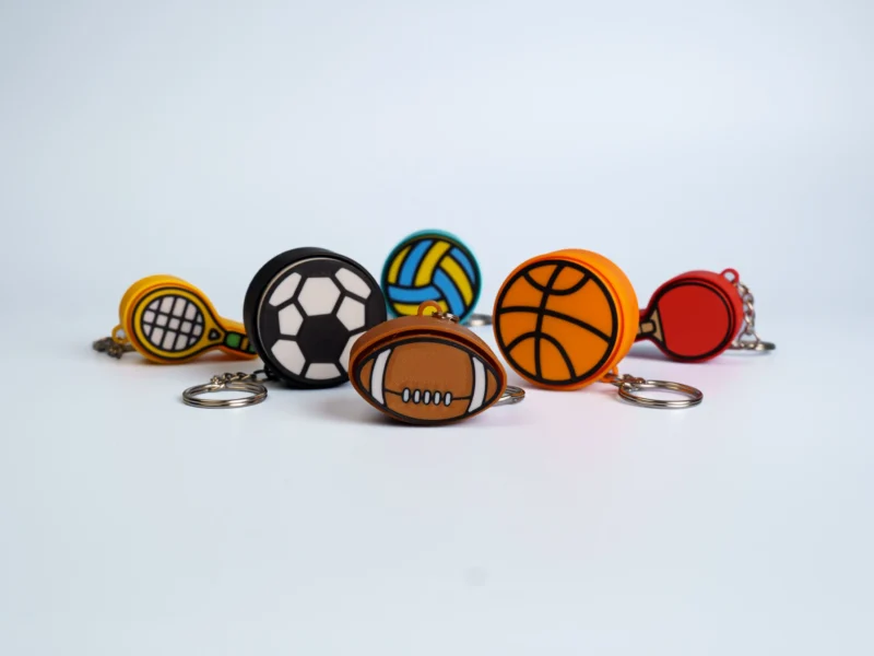 Sports clicker fidget keychain collection