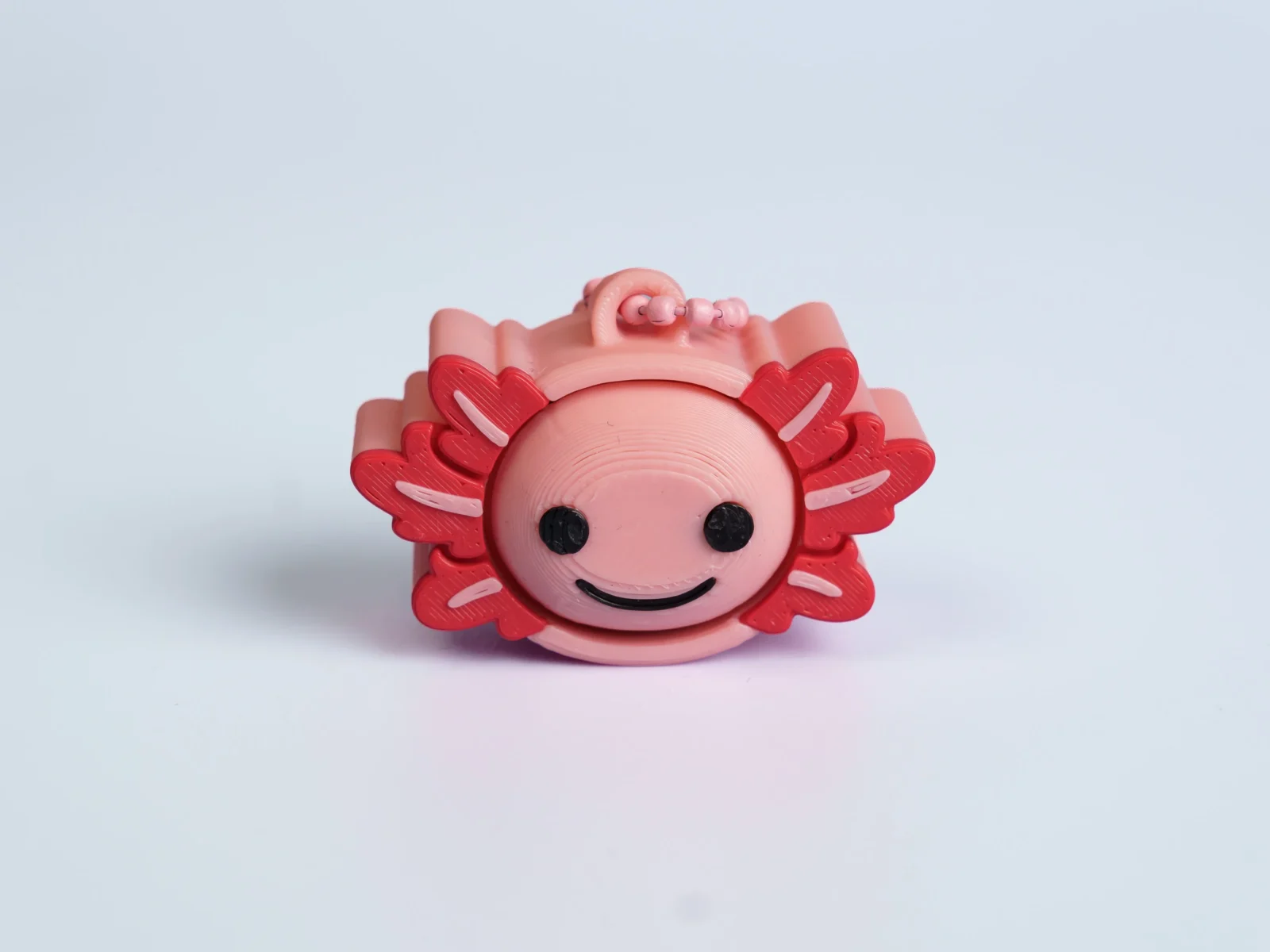 Axolotl clicker fidget keychain - smile