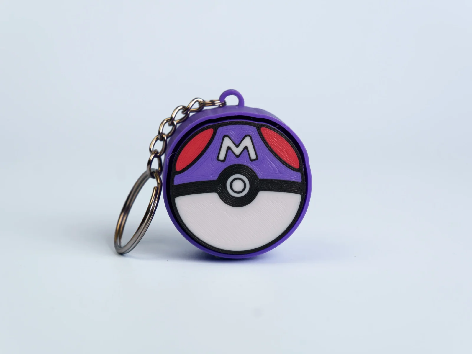 Battle Ball Collection clicker fidget keychain - purple battle ball
