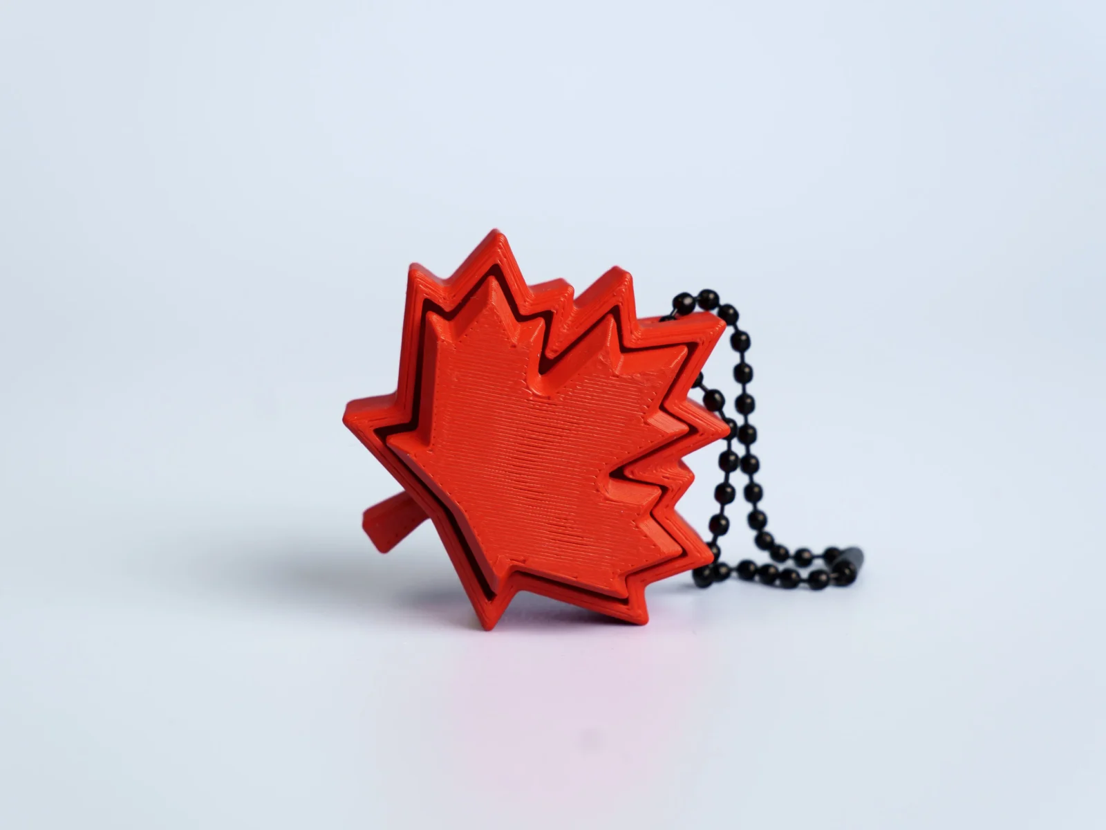 Oh Canada clicker fidget keychain - maple leaf