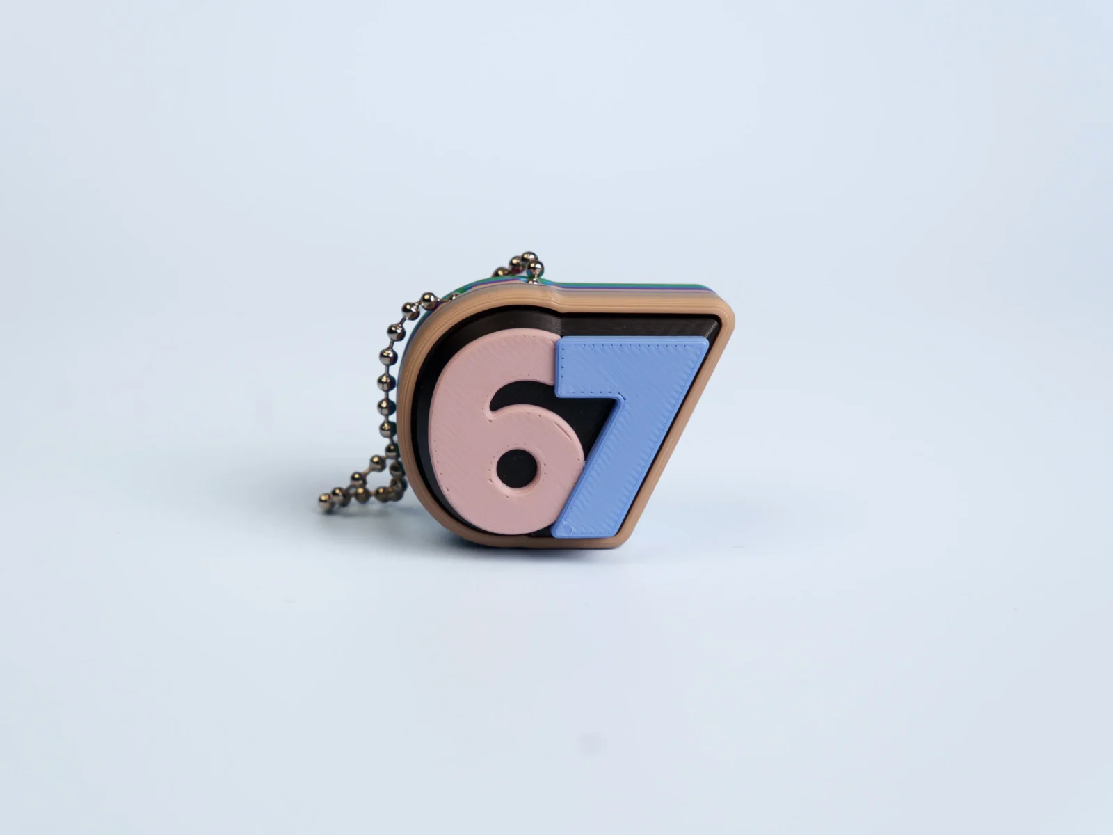 Six Seven Number Clicker fidget keychain - one button
