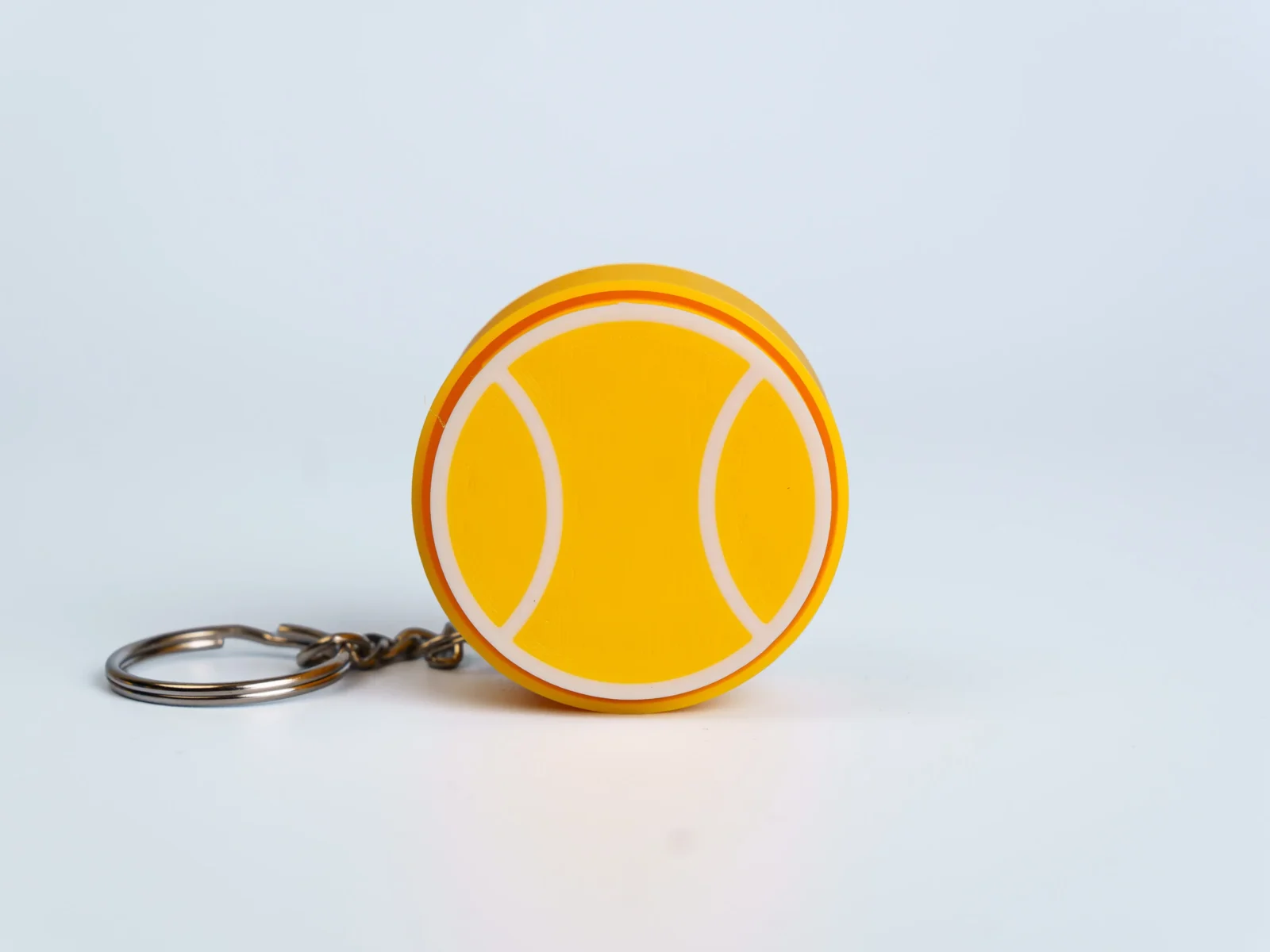 Sports clicker fidget keychain - tennis ball