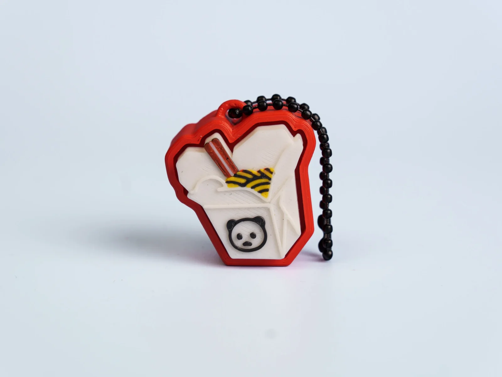 Asian Food clicker fidget keychain - noodle box