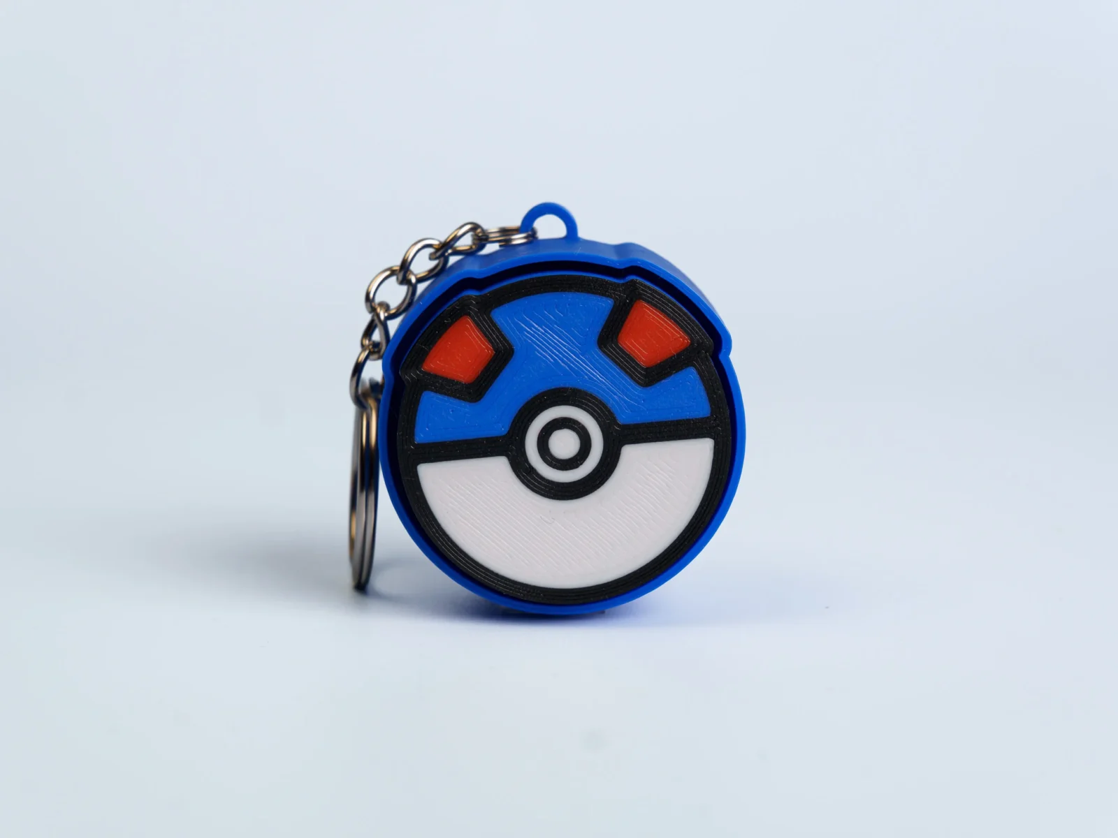 Battle Ball Collection clicker fidget keychain - blue battle ball