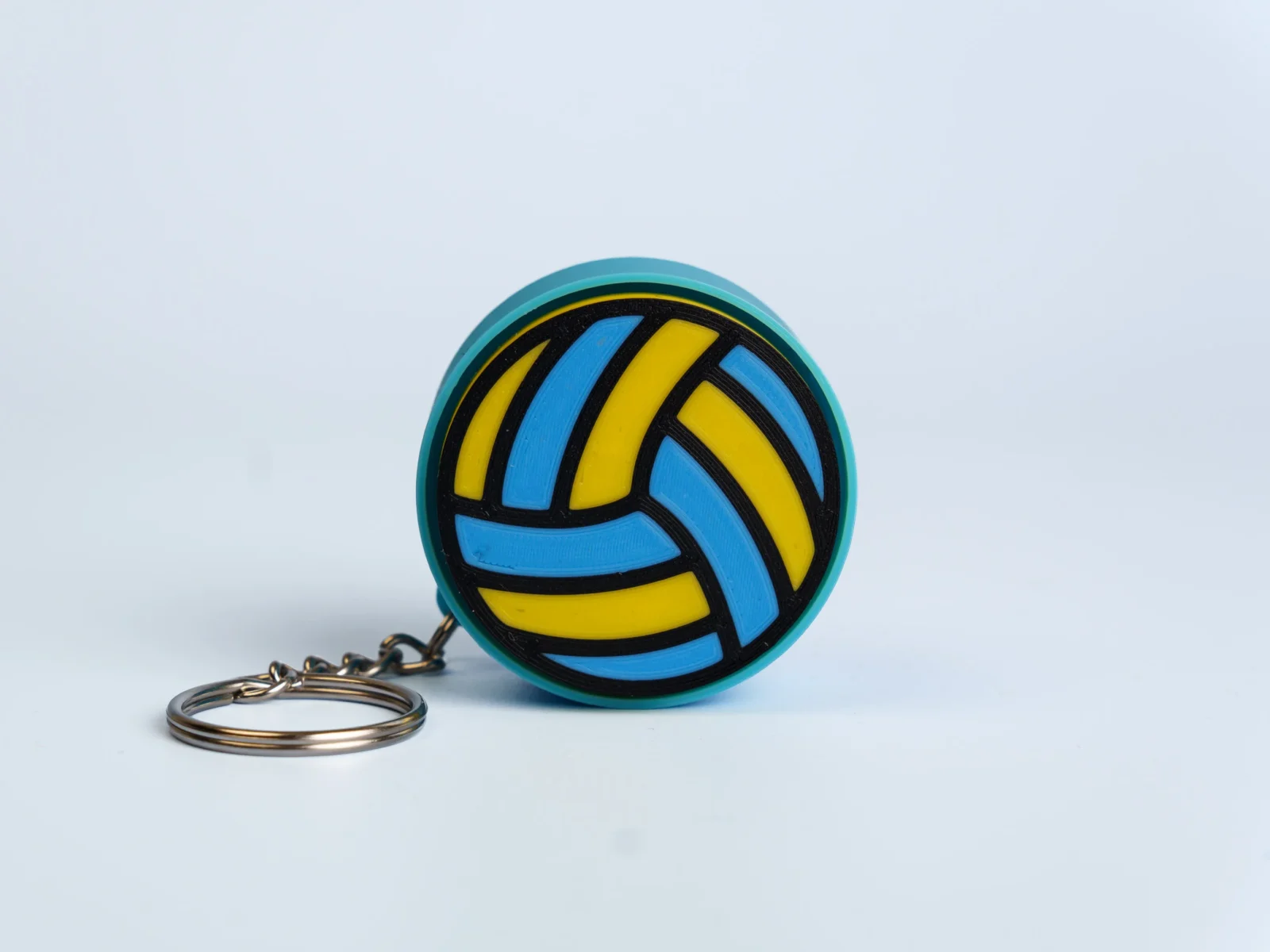 Sports clicker fidget keychain - colour volleyball
