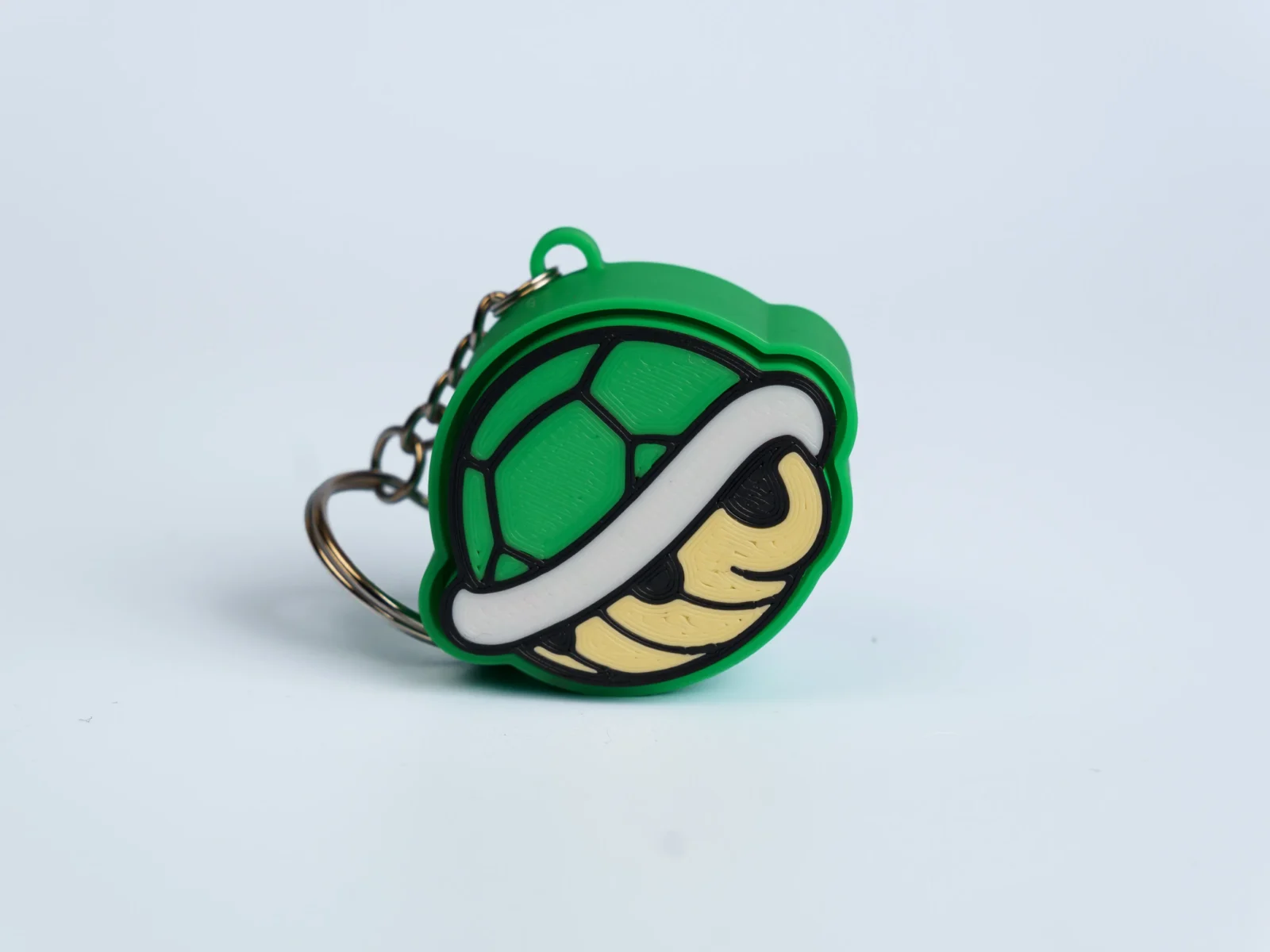 Arcade Quest Icons clicker fidget keychain - green shell