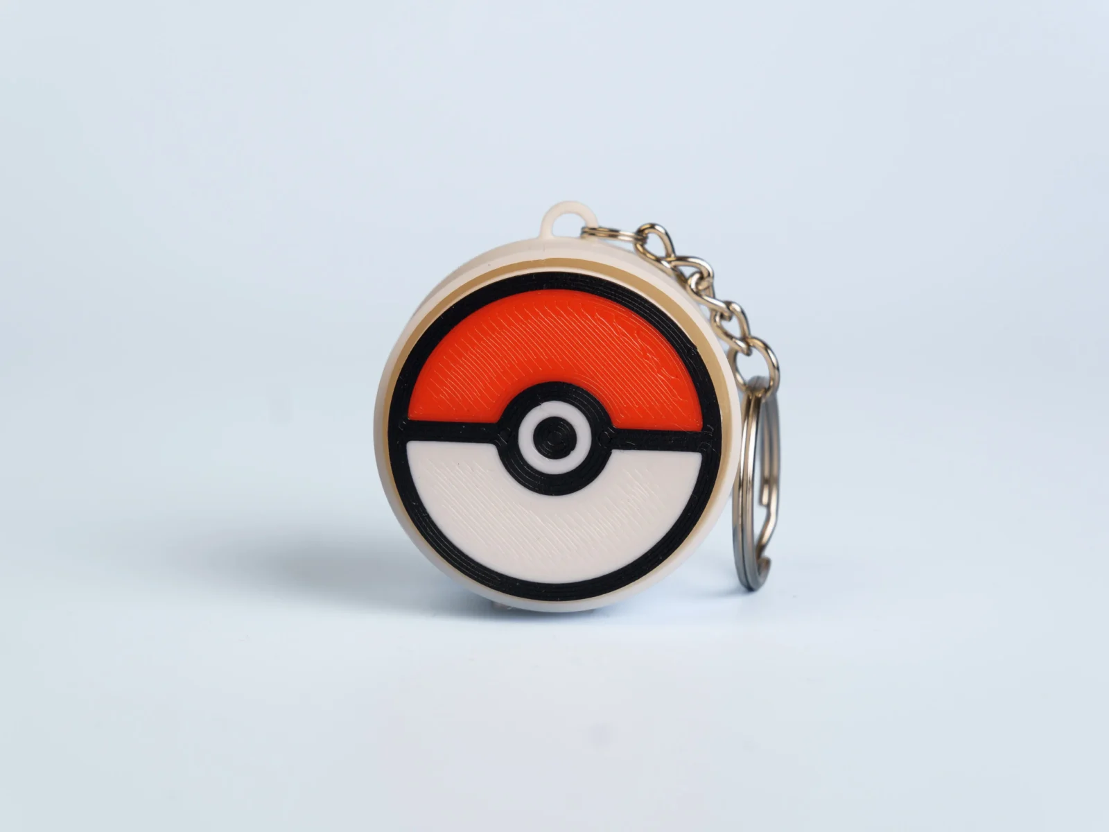 Battle Ball Collection clicker fidget keychain - red battle ball