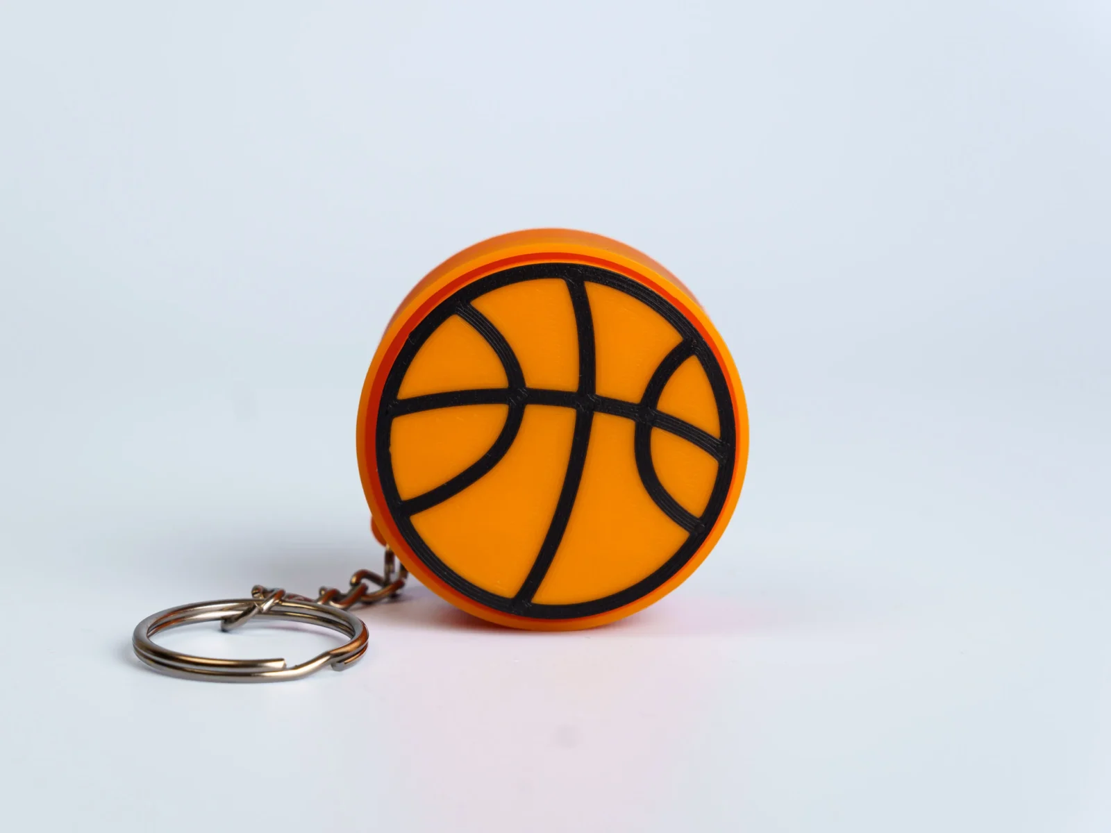 Sports clicker fidget keychain - basketball