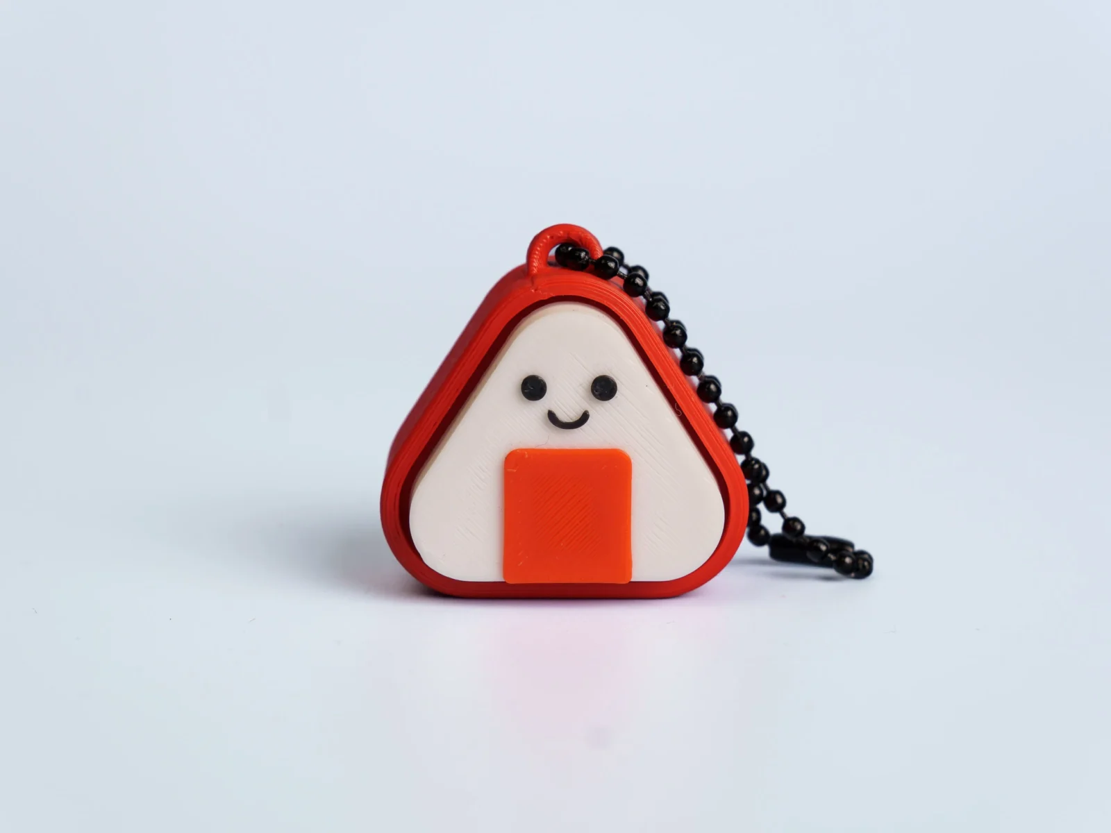 Asian Food clicker fidget keychain - onigiri