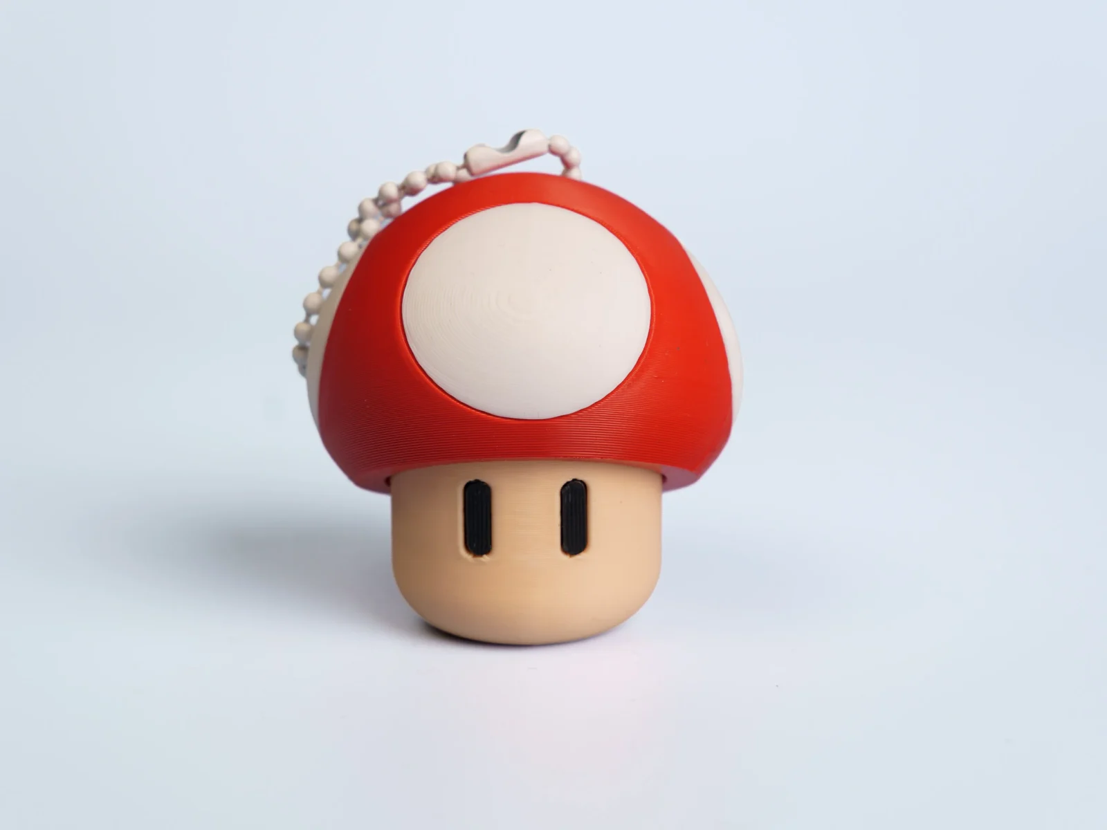 Retro Platform Adventure clicker fidget keychain - red mushroom