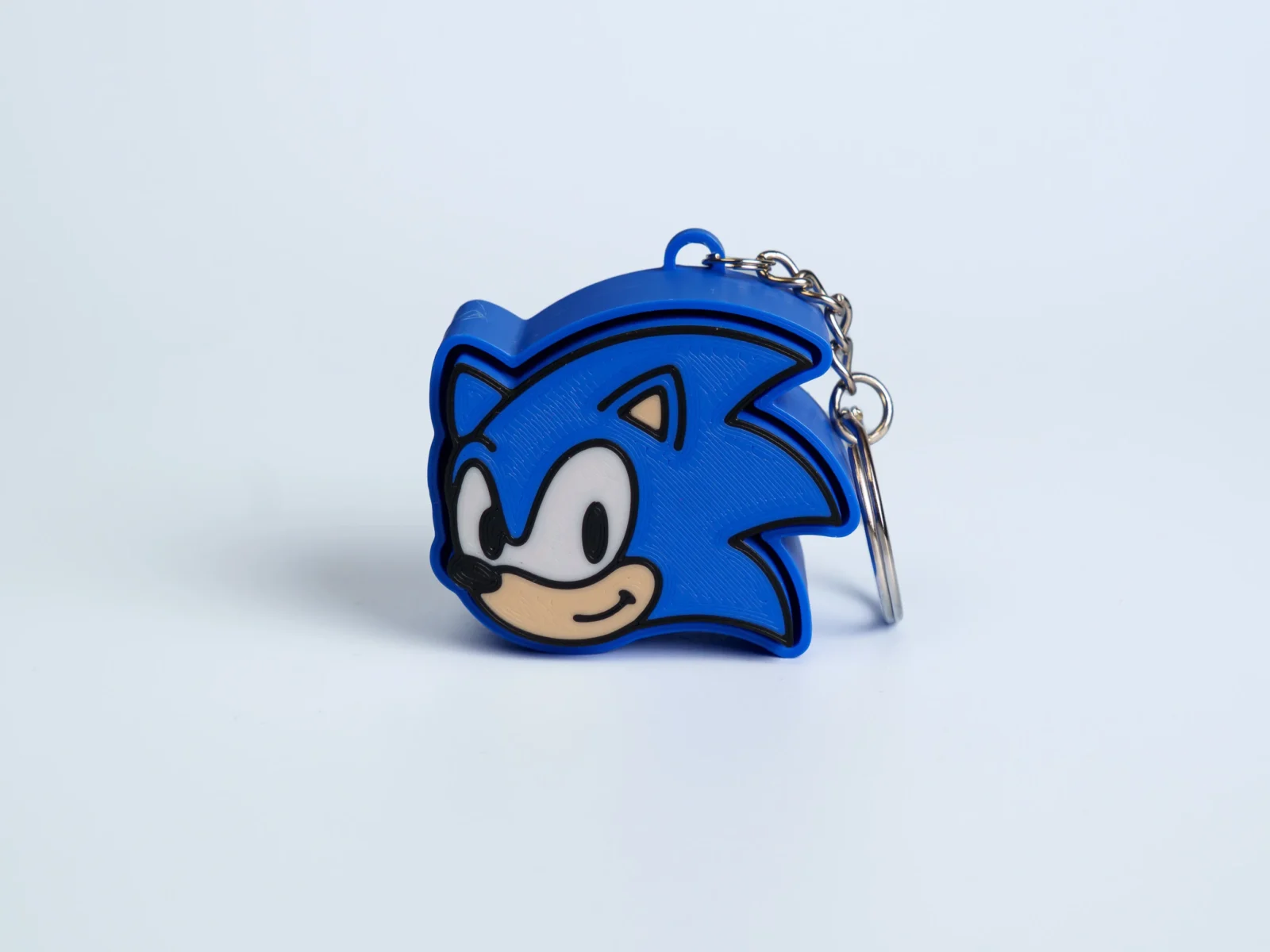 Speedy Critter Crew clicker fidget keychain - blue hedgehog