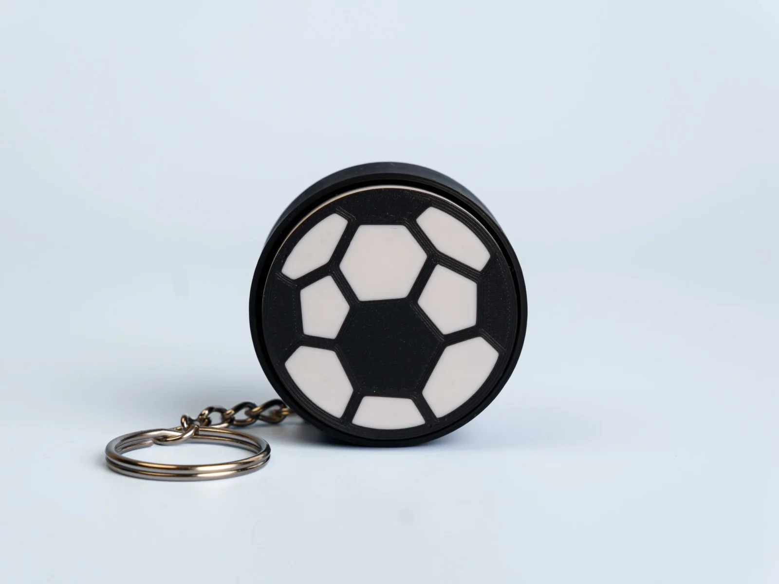 Sports clicker fidget keychain - soccer ball