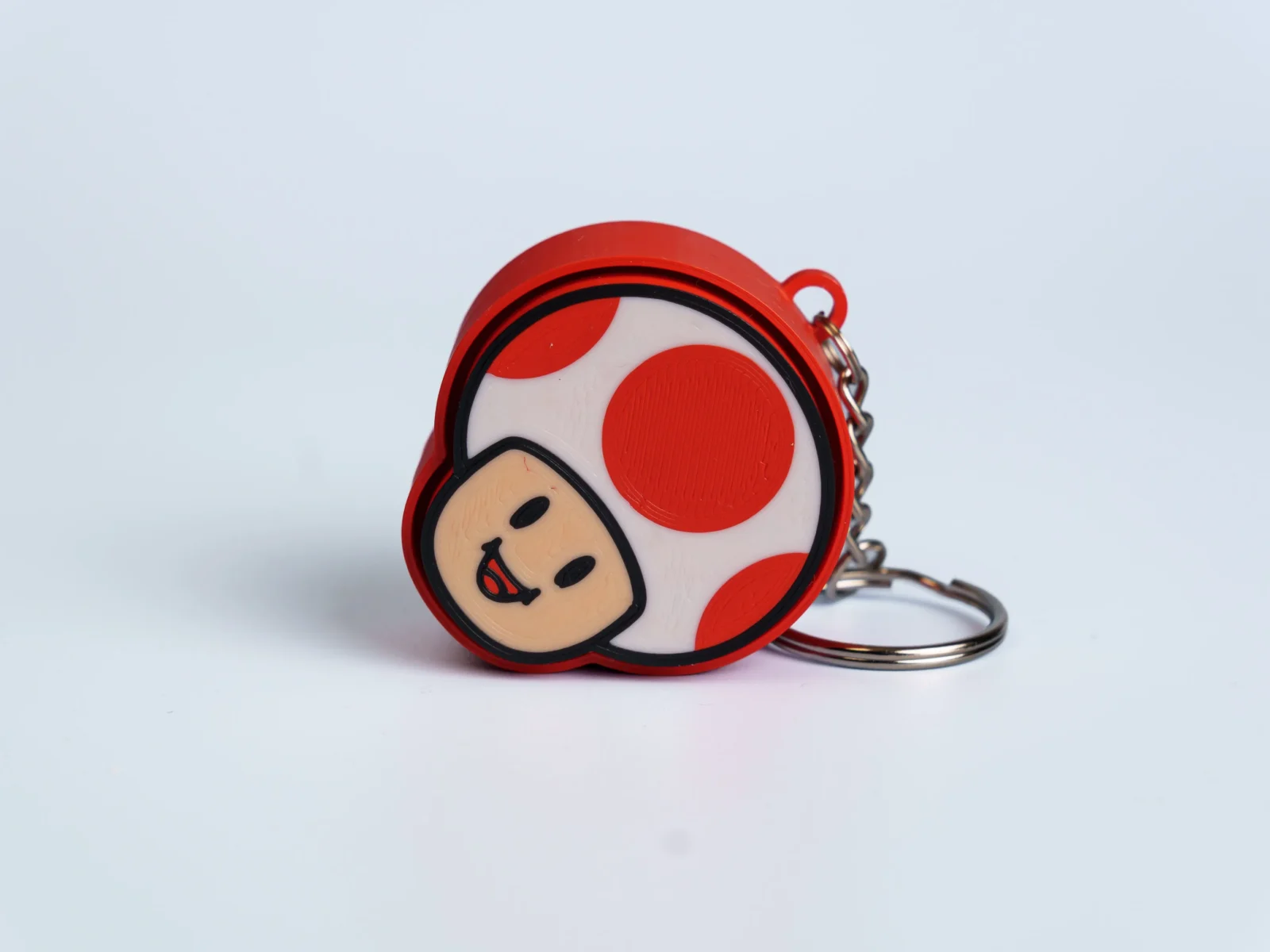 Arcade Quest Icons clicker fidget keychain - spotted mushroom guy