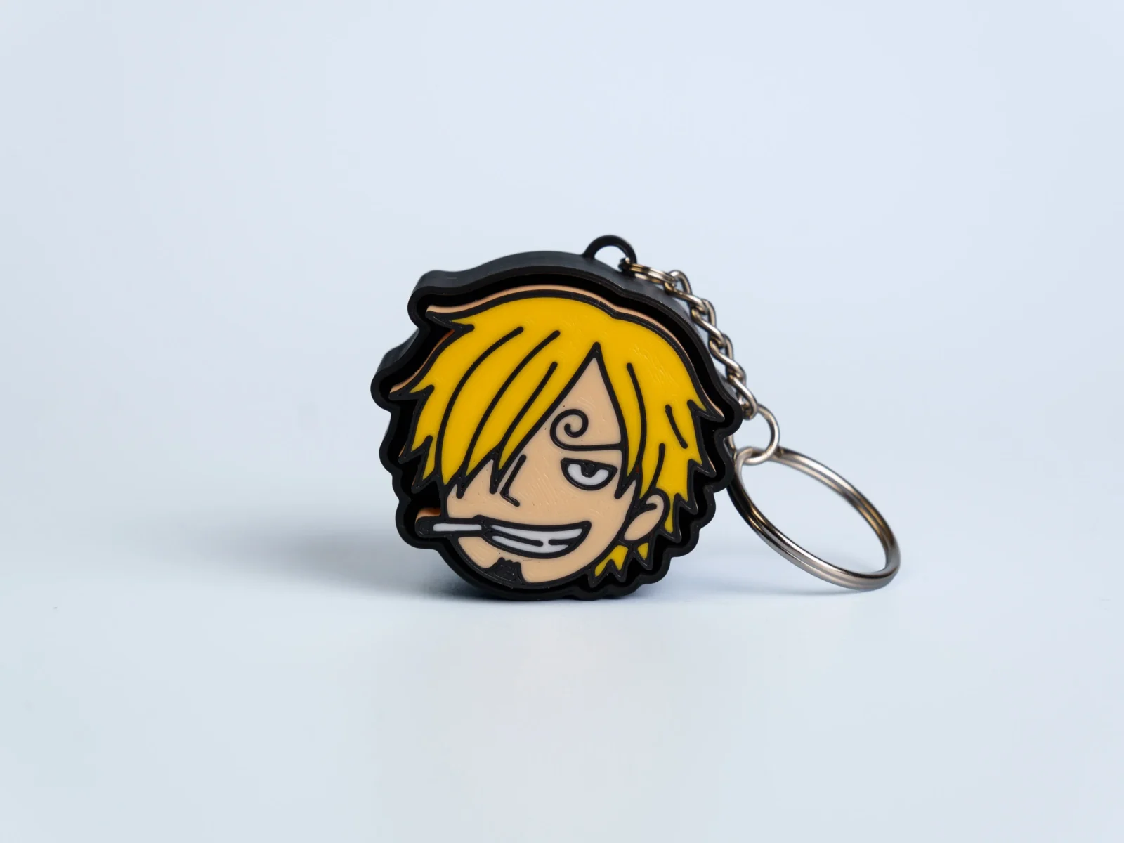 Straw Hat Pirate Crew clicker fidget keychain - blond pirate