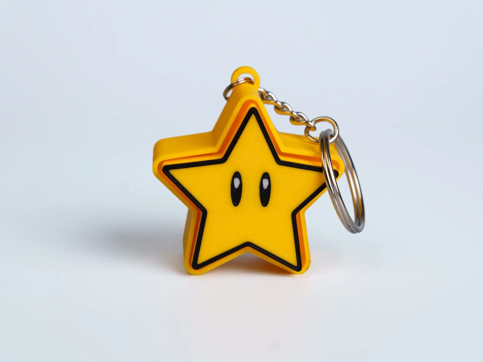 Arcade Quest Icons clicker fidget keychain - golden star