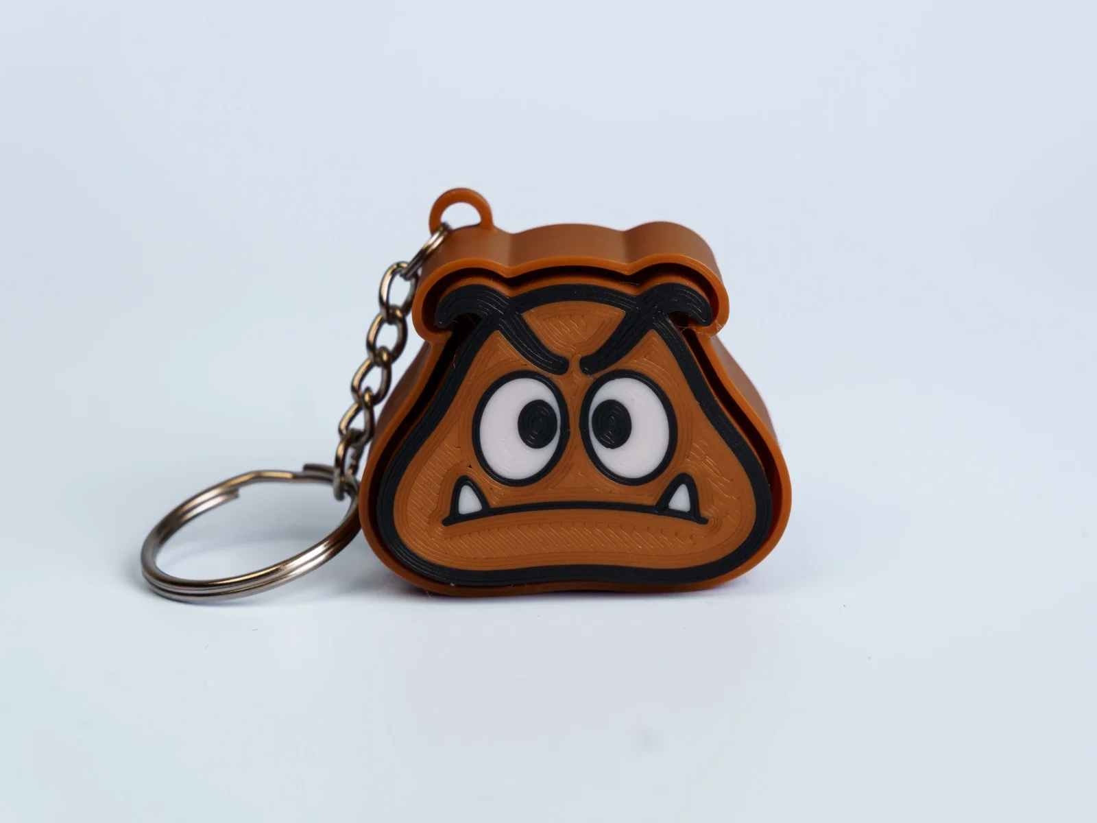 Arcade Quest Icons clicker fidget keychain - angry mushroom