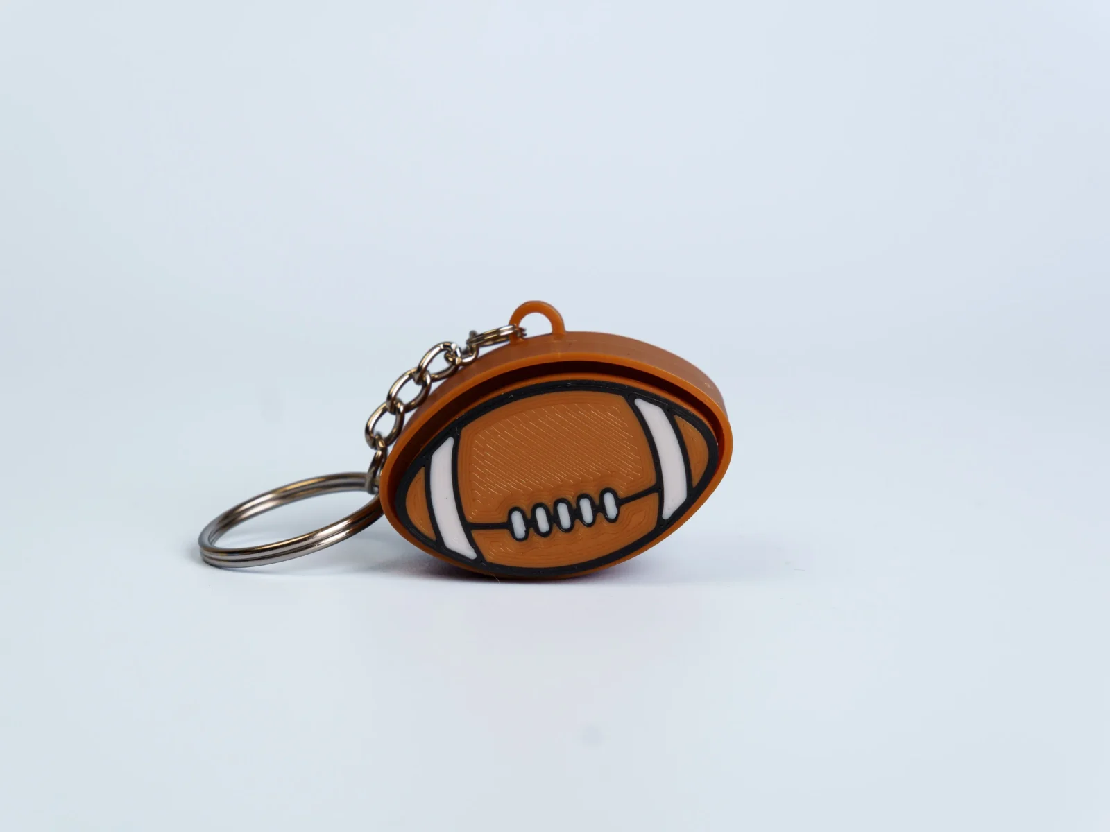 Sports clicker fidget keychain - american football