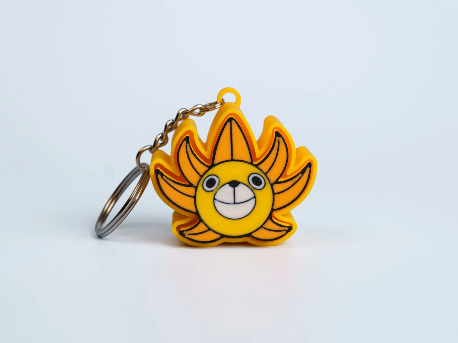 Straw Hat Pirate Crew clicker fidget keychain - sun emblem