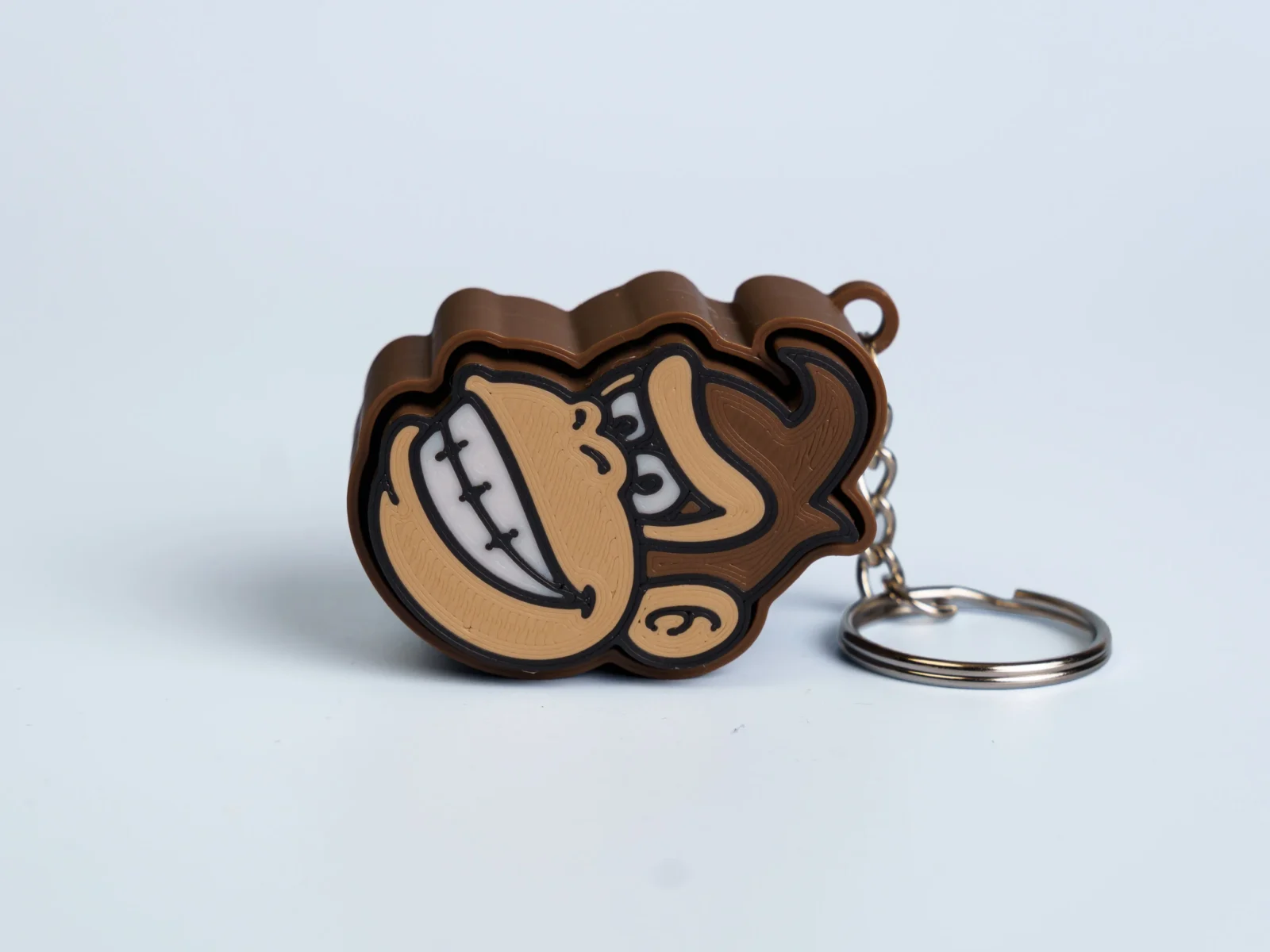 Arcade Quest Icons clicker fidget keychain - grinning ape