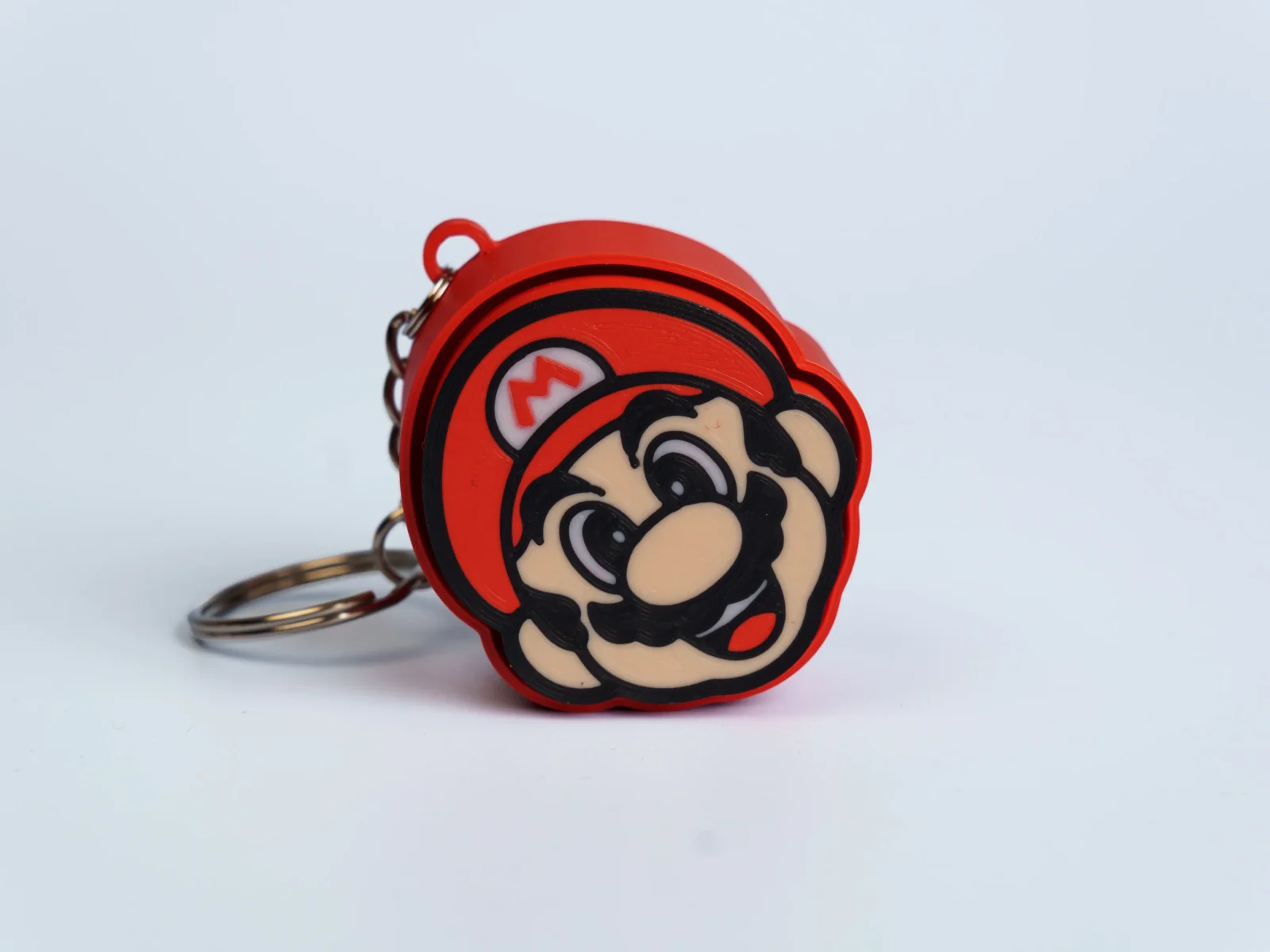 Arcade Quest Icons clicker fidget keychain - red cap hero