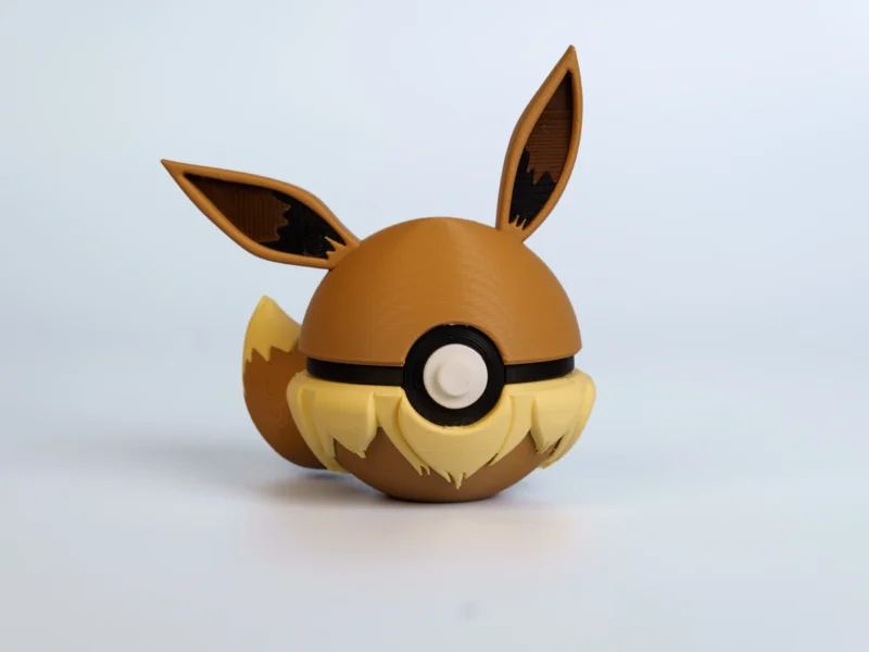 Adaptive Fox Spark Creature Ball collectible figure - front view
