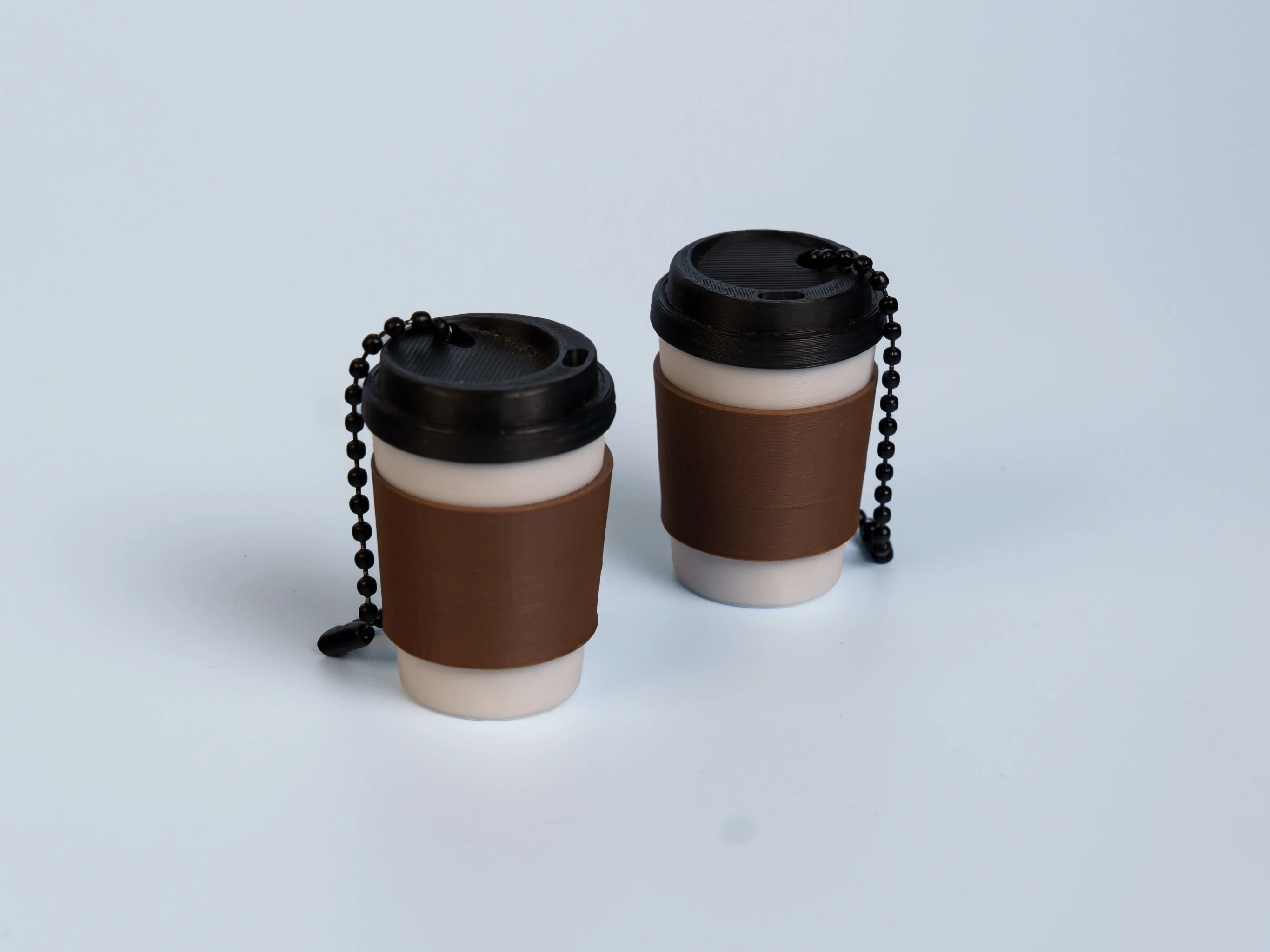 Coffee clicker fidget keychain collection